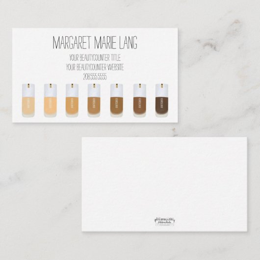 ビューティカウンターハンドドロングスキンツイン名刺 名刺 (正面/裏面)