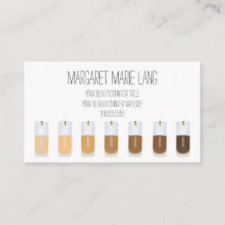 ビューティカウンターハンドドロングスキンツイン名刺 名刺