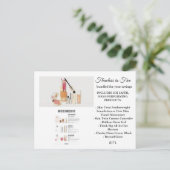 ビューティカウンター化粧情報カード ポストカード (スタンド正面)