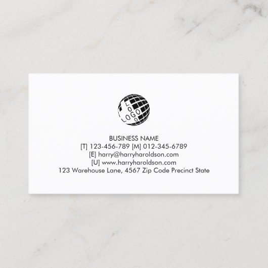 ビューティシエレガントアン銀モノグラムダマスク 名刺 (裏面)