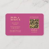 ビューティシャンエステティシャンエステティックピモダンンク 名刺 (裏面)