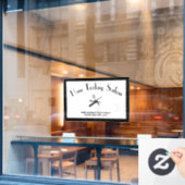 ビューティシャンデザインのビジネス連絡名情報 ウィンドウサイン (カフェ窓)