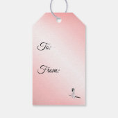 ビューティシャンデザインピンクサンキュー ギフトタグ (裏面)