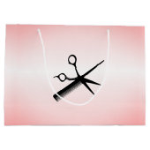 ビューティシャンデザインピンク ラージペーパーバッグ (裏面)