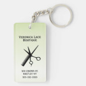 ビューティシャンデザインライトグリーン キーホルダー (裏面)