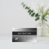 ビューティシャンデザイン白黒 名刺 (スタンド正面)