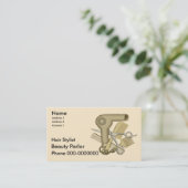 ビューティシャン名前をカスタムする名刺 予約カード (スタンド正面)