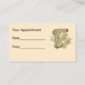 ビューティシャン名前をカスタムする名刺 予約カード (裏面)