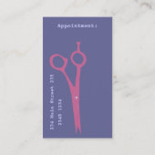 ビューティシャン美しいサロンエレガンスモダンハサミ 予約カード (裏面)