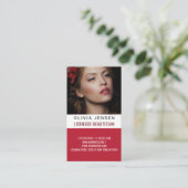 ビューティスタイリッシュシャン写真 名刺 (スタンド正面)