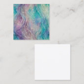 ビューティッ威厳のあるパステルリオン自然マネプランナー スクエア名刺 (正面/裏面)