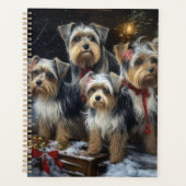 ビューティドッグ 雪のそり クリスマスの飾り付け プランナー手帳 (正面)