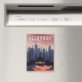 ビューティフイスタンブールトルコレトロシティスケープ マグネット (インサイチュ (食洗機))