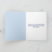 ビューティフルお洒落ホースウィンター誕生日 カード (内部)