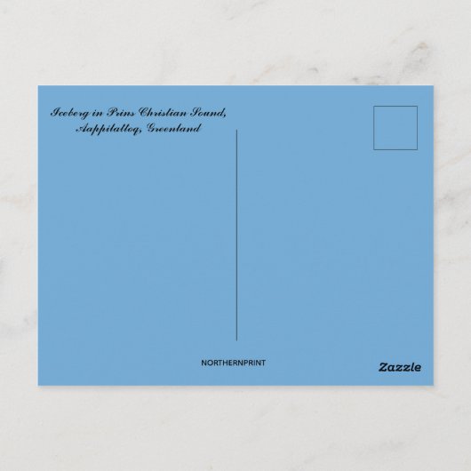 ビューティフルアイスバーグアパピラトクグリーンラナド ポストカード (裏面)
