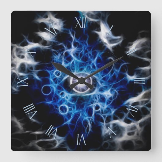 ビューティフルアイデザイン スクエア壁時計 (正面)