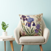 ビューティフルアイリスフラワー開花 クッション (椅子)