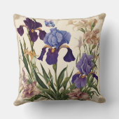 ビューティフルアイリスフラワー開花 クッション (裏面)
