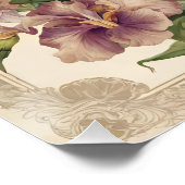 ビューティフルアイリスフラワー開花 ポスター (コーナー)