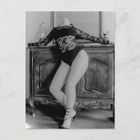 ビューティフルアウトドアB&Wランジェリー ポストカード (正面)