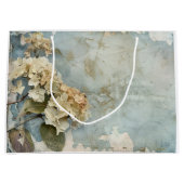 ビューティフルアジサイ抱き枕カスタム芸術的 ラージペーパーバッグ (正面)