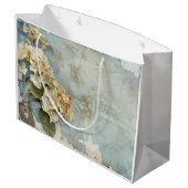 ビューティフルアジサイ抱き枕カスタム芸術的 ラージペーパーバッグ (裏面アングル)