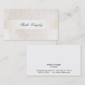 ビューティフルアップスフェイクレースステインストライプアイボリー 名刺 (正面/裏面)