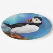ビューティフルアトランティックパフィン紙プレート ペーパープレート (アングル)