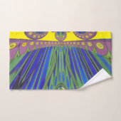 ビューティフルアフリカプリントアートデザイン バスタオルセット (ハンドタオル)