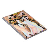 ビューティフルアフリカレディモダンースアートスタイル絵画ズ ノートブック (右側)