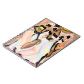 ビューティフルアフリカレディモダンースアートスタイル絵画ズ ノートブック (左側)