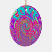 ビューティフルアブールラブワル文字アートプリントデザイン セラミックオーナメント (右)