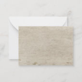 ビューティフルアマリリスフラワーサンキューカード ノートカード (裏面)