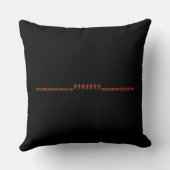 ビューティフルアメージングエンボスレッドハクナマタタ文字 クッション (裏面)