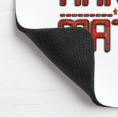 ビューティフルアメージングエンボスレッドハクナマタタ文字 マウスパッド (コーナー)