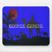 ビューティフルアメージングサンセットキャメルサファリアートプリント マウスパッド (正面)