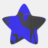 ビューティフルアメージングサンセットキャメルサファリアートプリント 星シール (正面)