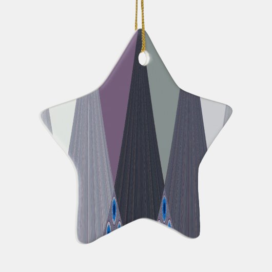 ビューティフルアメージングシェブロンデザインアートプリント セラミックオーナメント (右)