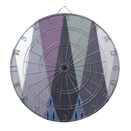 ビューティフルアメージングシェブロンデザインアートプリント ダーツボード (正面)