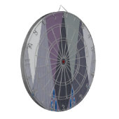 ビューティフルアメージングシェブロンデザインアートプリント ダーツボード (正面左)