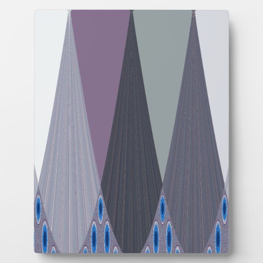 ビューティフルアメージングシェブロンデザインアートプリント フォトプラーク (正面)