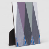 ビューティフルアメージングシェブロンデザインアートプリント フォトプラーク (側面)