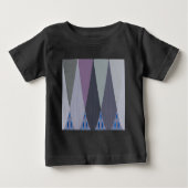 ビューティフルアメージングシェブロンデザインアートプリント ベビーTシャツ (正面)