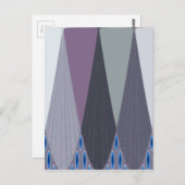 ビューティフルアメージングシェブロンデザインアートプリント ポストカード (正面/裏面)