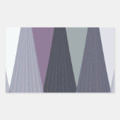 ビューティフルアメージングシェブロンデザインアートプリント 長方形シール (正面)