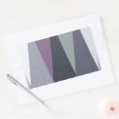 ビューティフルアメージングシェブロンデザインアートプリント 長方形シール (封筒)