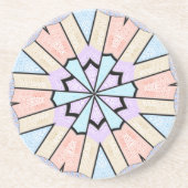 ビューティフルアメージングソフトパステルジオグラフィティカルアートプリント コースター (正面)