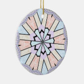 ビューティフルアメージングソフトパステルジオグラフィティカルアートプリント セラミックオーナメント (右)