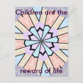 ビューティフルアメージングソフトパステルジオグラフィティカルアートプリント ポストカード (正面)