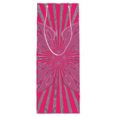 ビューティフルアメージングピンクスペード抽象芸術アートデザイン ワインギフトバッグ (裏面)